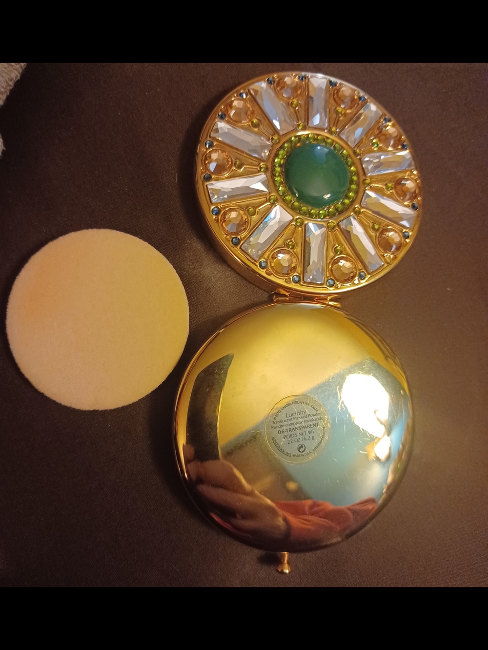 Estee Lauder Gold Compact Pressed Setting Powder with Mirror - Picture 2 of 4